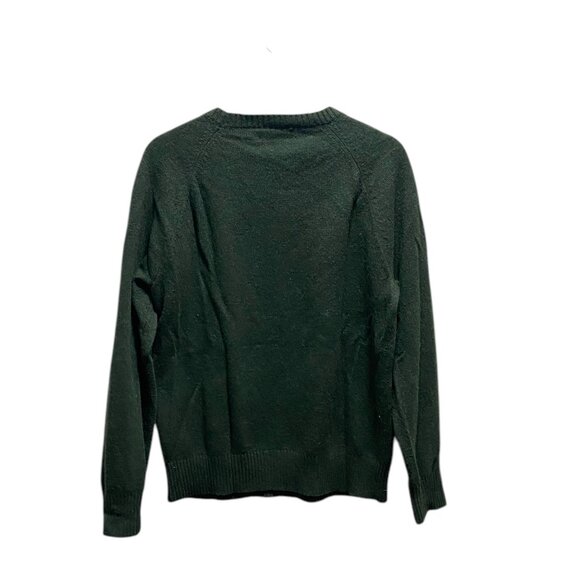 J.Crew Mercantile Wool Blend Crewneck Sweater Green Size M Fishermen Gorpcore - Picture 10 of 12